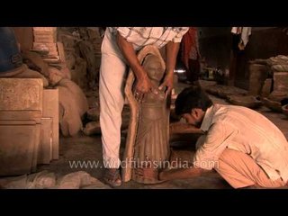 Sculpture in the final stages of completion