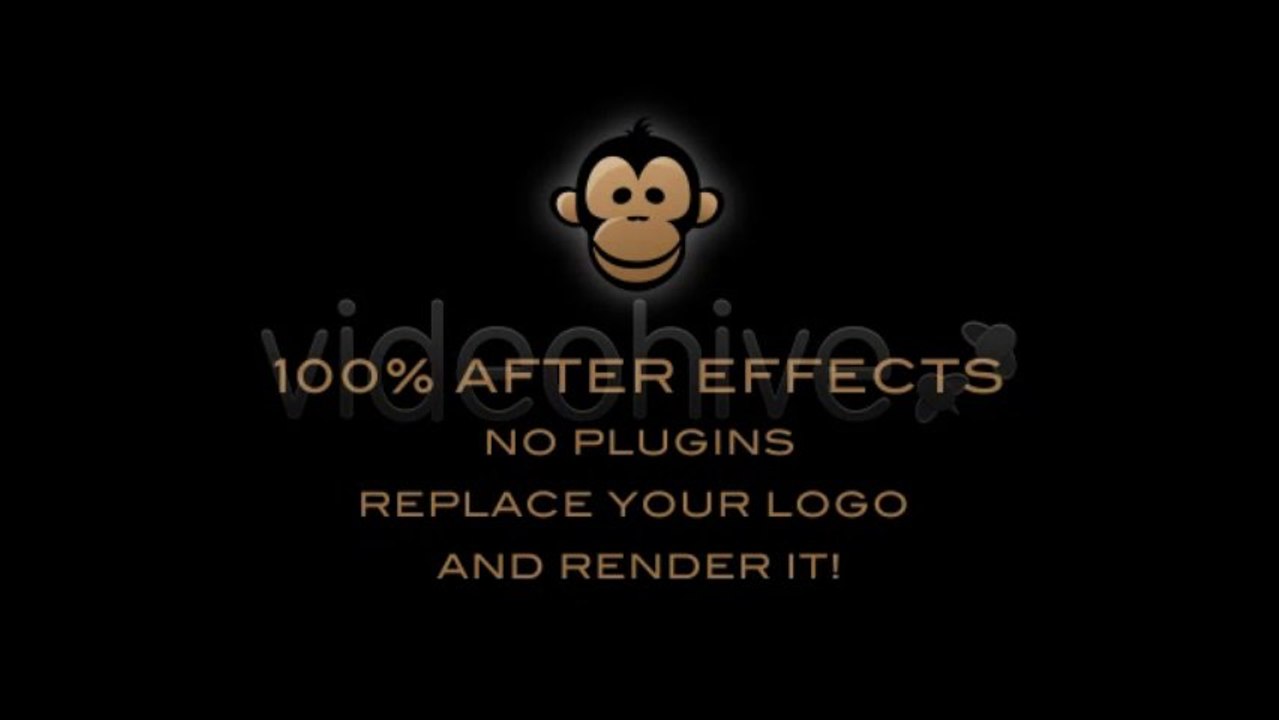 Black Classic 3D Logo - After Effects Template