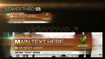 Thirds 01 - Lower Third Pack - After Effects Template