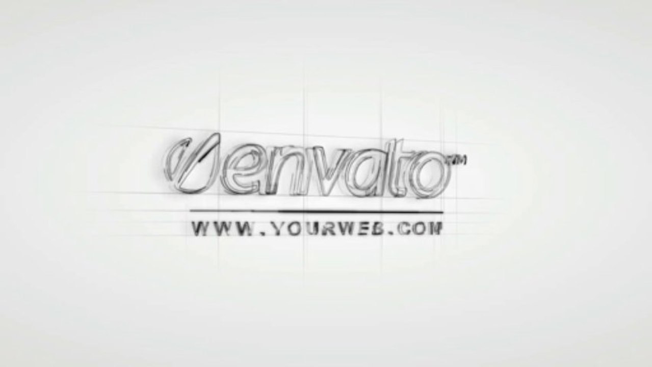 3D Sketch logo reveal - After Effects Template