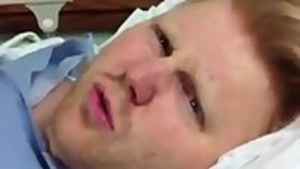 Husband sees wife after surgery as if for the very first time
