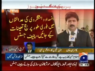 Kamran Khan says 'He lives in Karachi and denies Jamaat e Islami involvement in bhatta khori