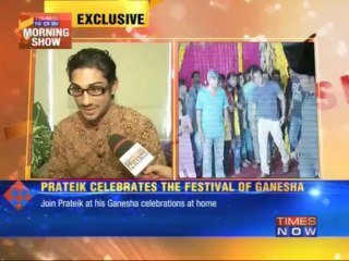 Prateik Babbar seeks Lord Ganesha's blessings