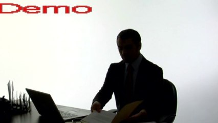 business stock footage - business person  at office desk