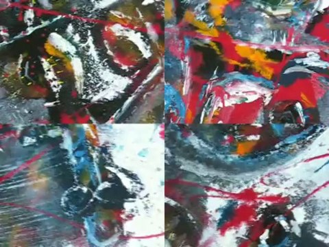 L'atelier de Ventabren, peintre en résidence au Festival d'Art Contemporain de Saint-Florent-sur-Auzonnet