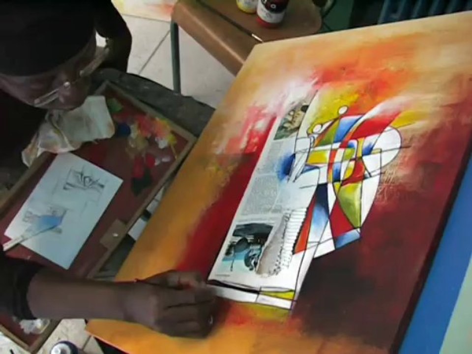 L'atelier de William Kayo, plasticien en résidence à Saint-Florent-sur-Auzonnet 2013