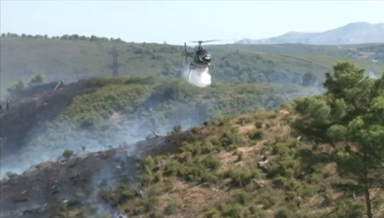 Feu de forêt les Pennes-Mirabeau