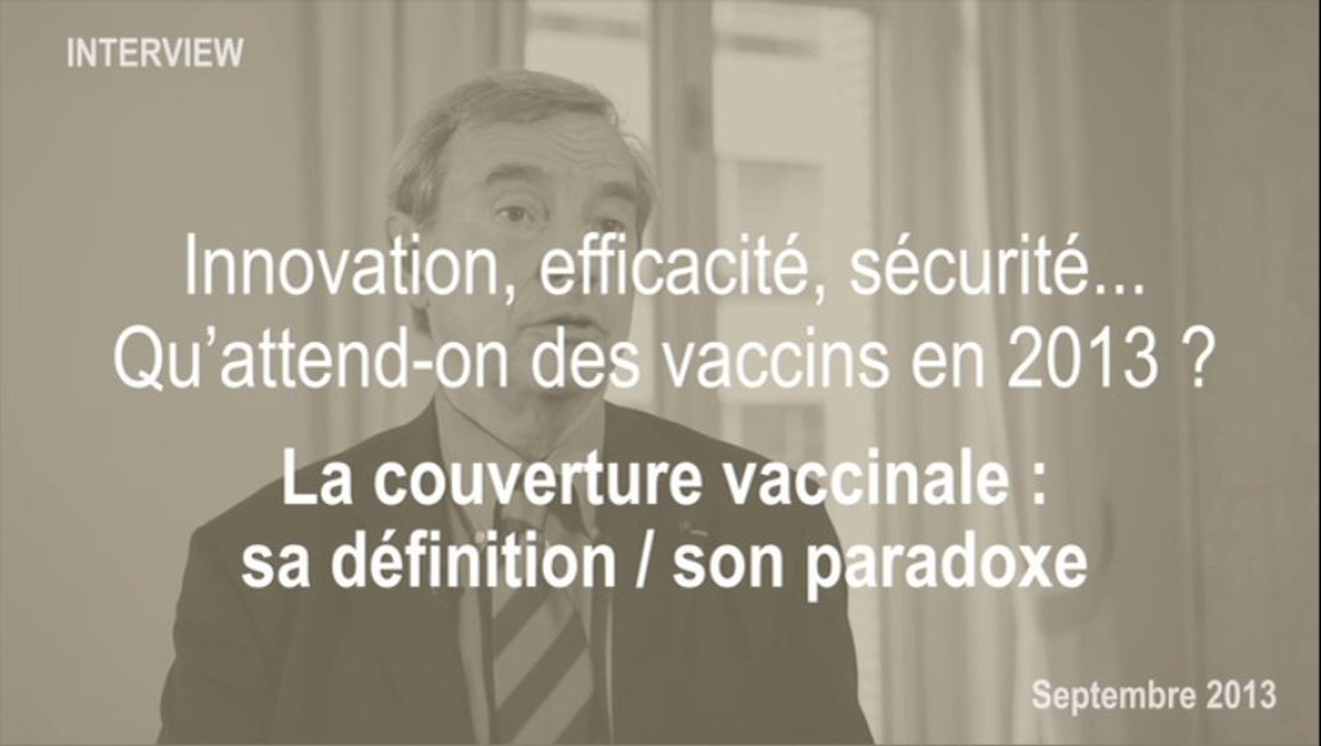 La couverture vaccinale : sa définition / son paradoxe - Vidéo Dailymotion