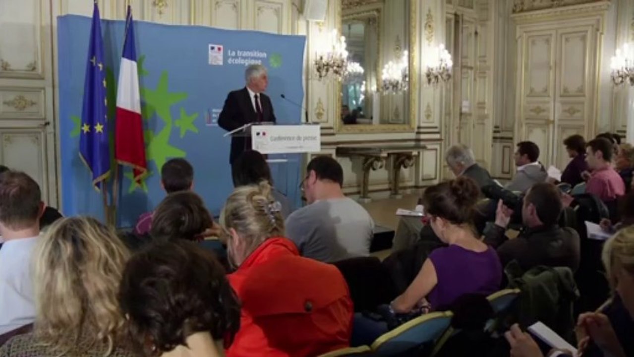 Conférence environnementale 2013 : Philippe Martin présente les thèmes de la conférence