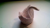 Cisne modular de papel (origami)