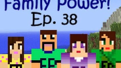 Minecraft Family Ep. 38 Roofs Are A Pain in The! Family Power :D