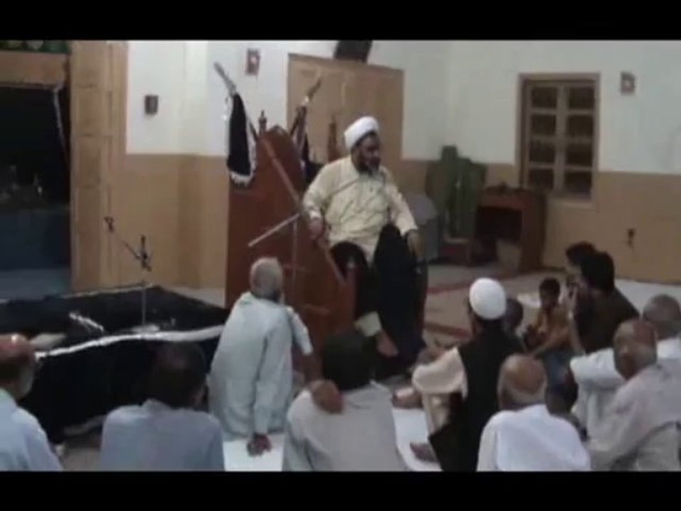 Allama Muhammad Ali Abid Qambary addressed with Majlis-e-Barsi of SHUHADA-E-IMAMBARGAH ABUL FAZLIL ABBAS a.s. at P.I.B Colony, 24_Ramzan_2012.