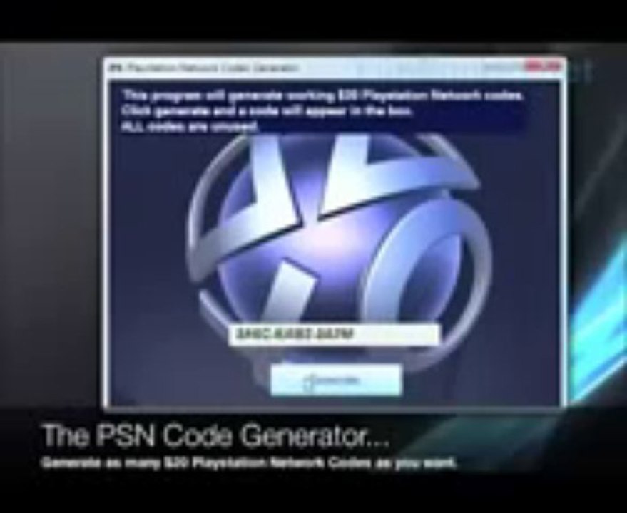 PSN Code Generator 2013 UPDATED with Real Download Link NO FAKE LEGIT WORKS No Survey!
