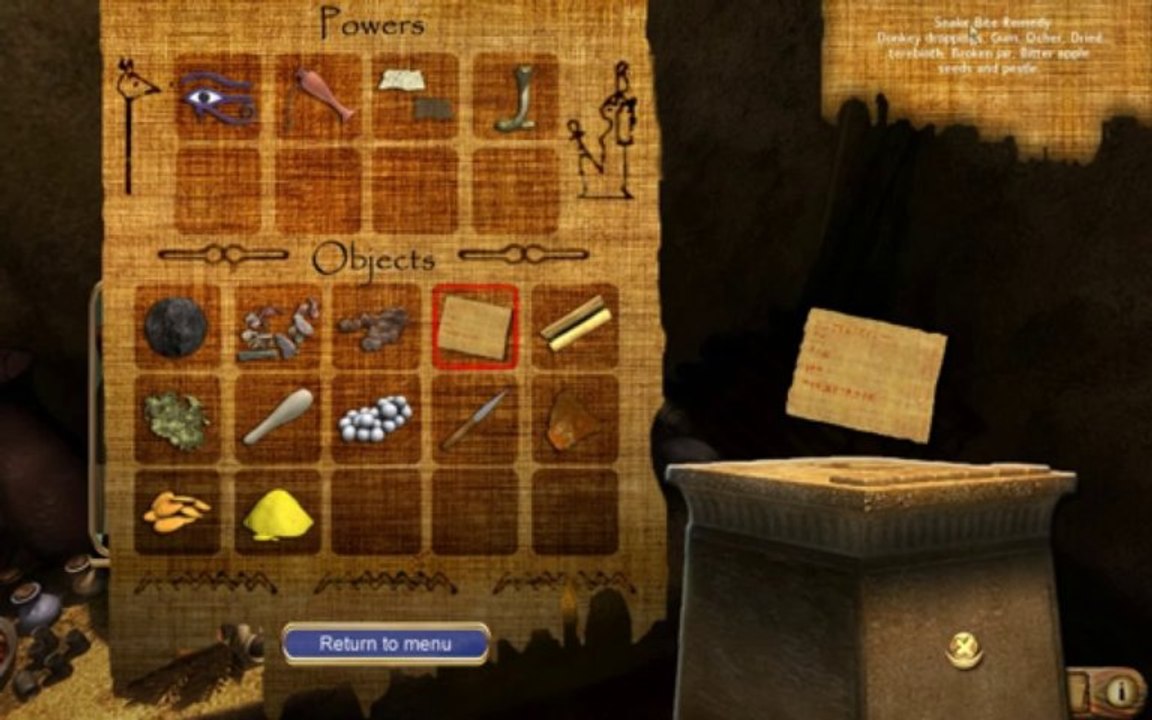 Egypt III Walkthrough iPhone/iPad - Part 2: The granite quarries of Aswan