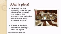 Decoracion para bodas de plata