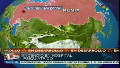 Varios muertos en incendio en hospital psiquiátrico en Rusia