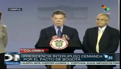 Santos interpone demanda por el Pacto de Bogotá