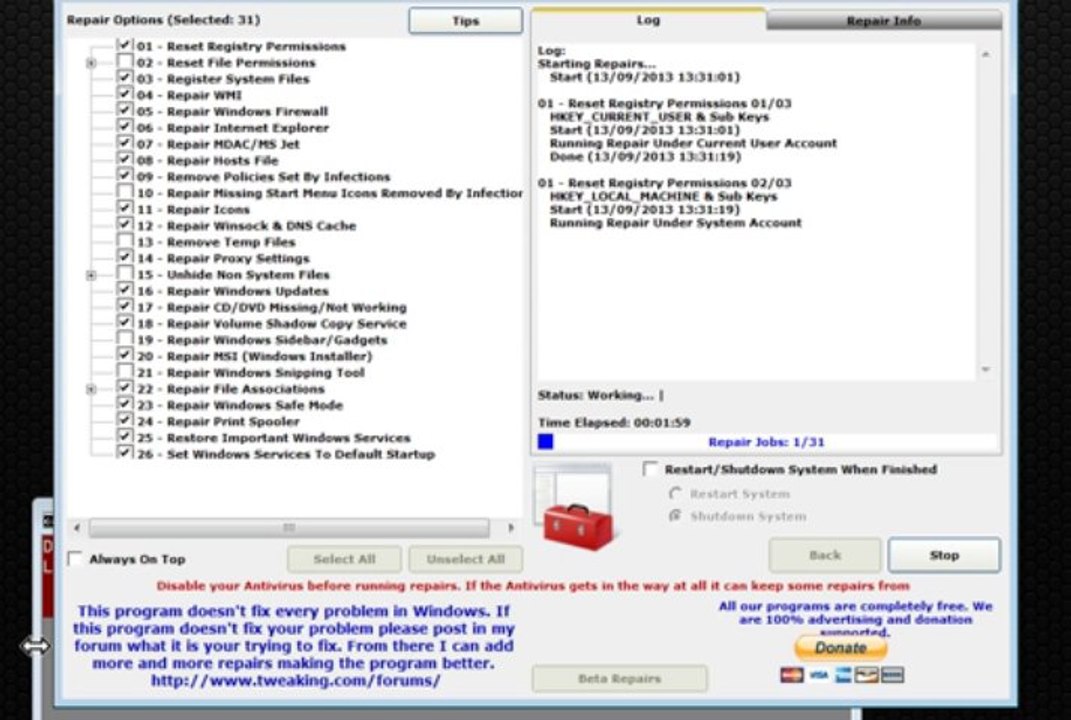 Windows Repair (All in One) v1.9.17-Eng_portable