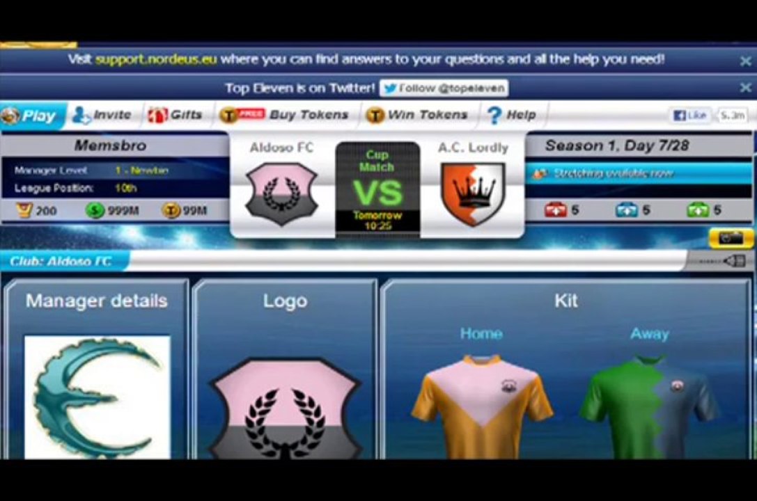 Latest Top Eleven Tokens And Cash Hack tool [September  2013]