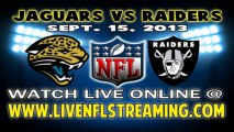 Watch Jacksonville Jaguars vs Oakland Raiders Live Online Stream September 15, 2013