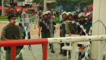 Protesters clash with police in Cambodia