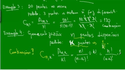 09 - Combinações - Aula 2