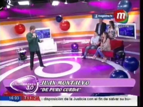 Juan Montalvo cantó en el Chimentero 3.0 De pura curda