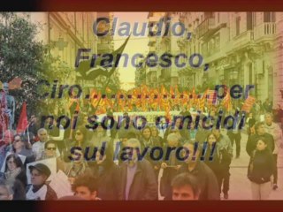 In Memoria di CLAUDIO, FRANCESCO e CIRO. 1° Festa USB Taranto