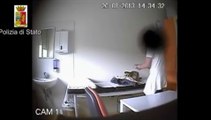 Treviso - Infermiera ripresa dalle telecamere mentre commette furti (13.09.13)