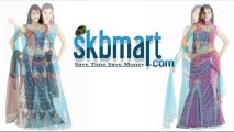 Skbmart.com Bridal Dark Red Pink Sky Blue Maroon Green Women Lehenga Choli