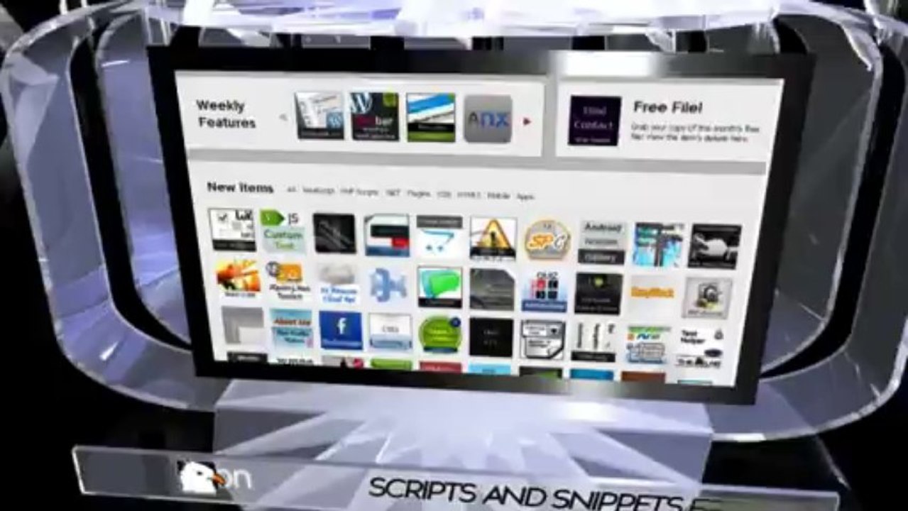 Glass Web Displays - After Effects Template