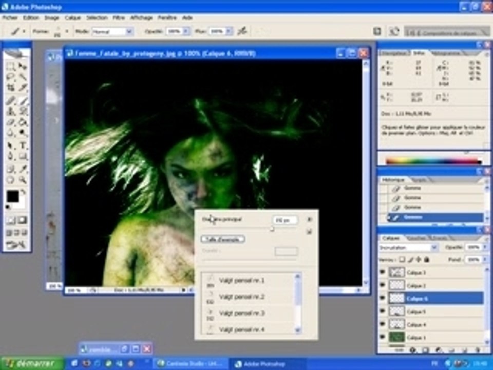 Teasing zombie video photoshop