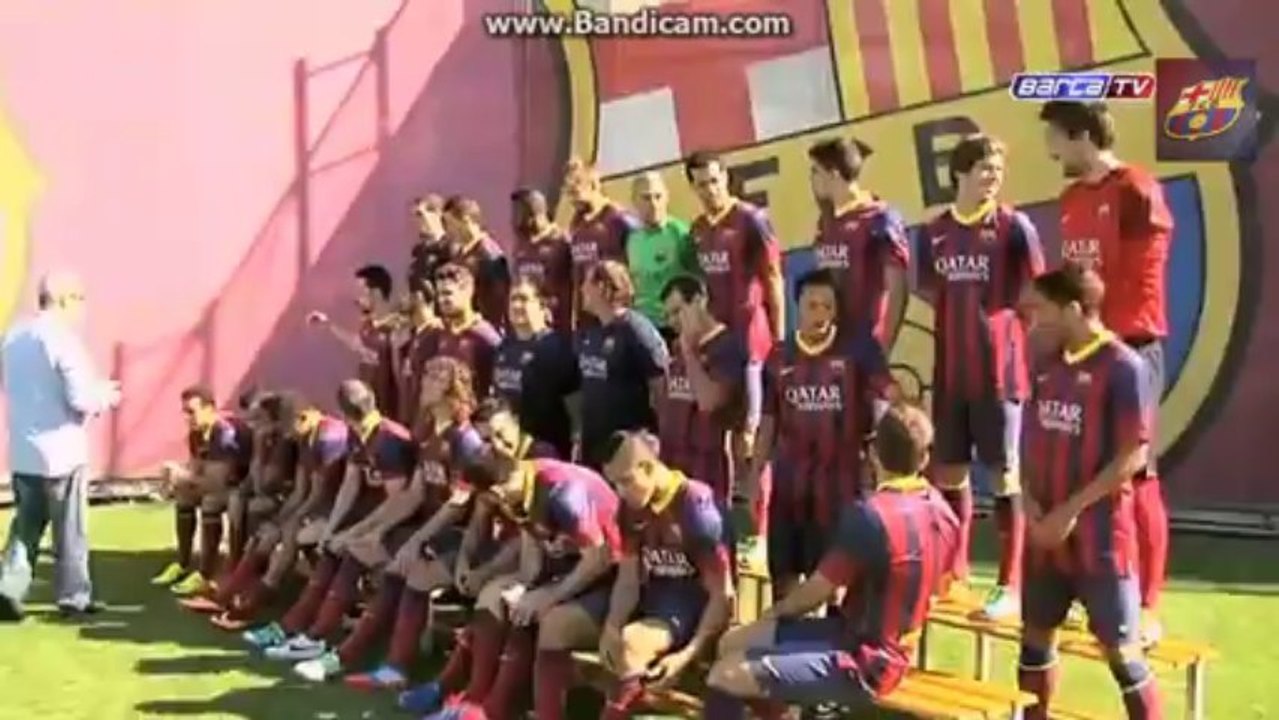 FC Barcelona - El 'Making of' de la foto oficial para la UEFA