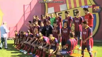 FC Barcelona - El 'Making of' de la foto oficial para la UEFA