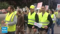 Les artisans du bâtiment manifestent à Troyes