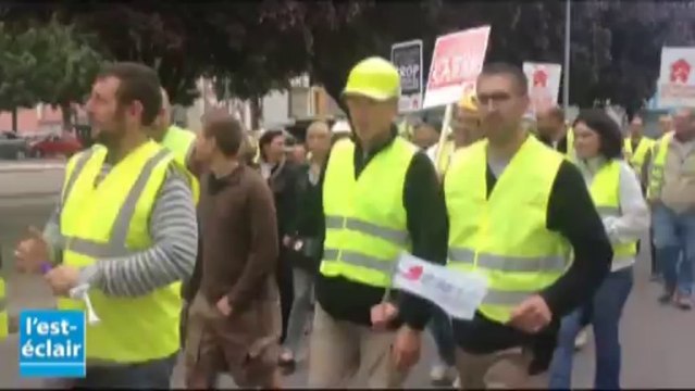 Les artisans du bâtiment manifestent à Troyes