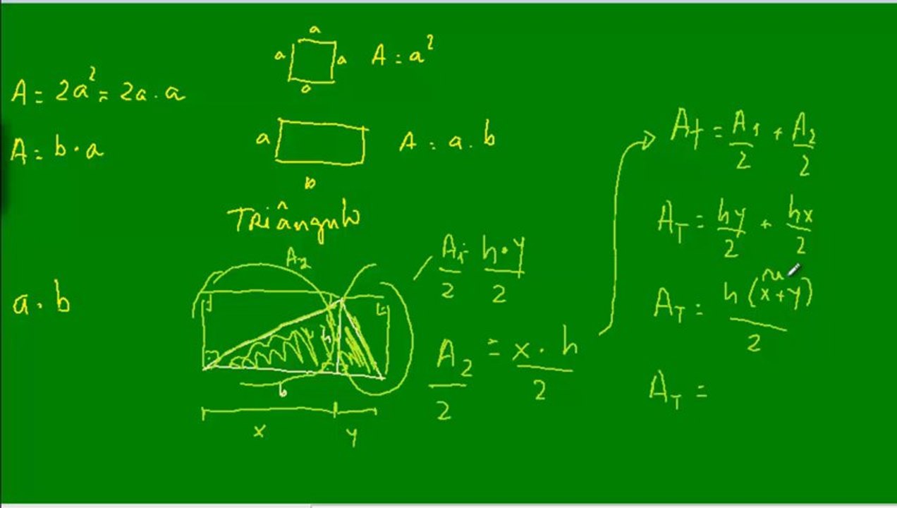 11 - Áreas de figuras planas - Triângulo