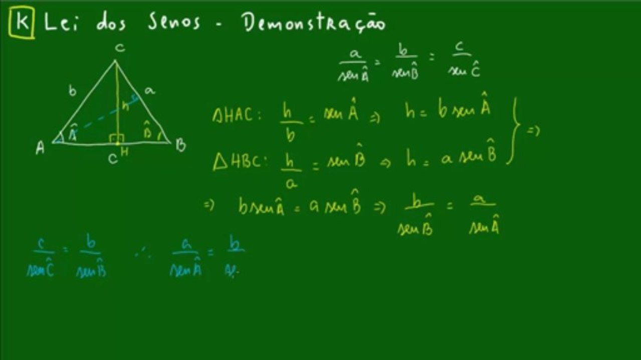 24 - Lei dos senos - Demonstração - Aula 1
