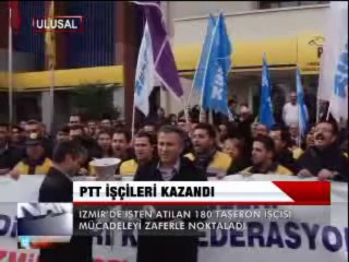 PTT İŞÇİLERİ KAZANDI