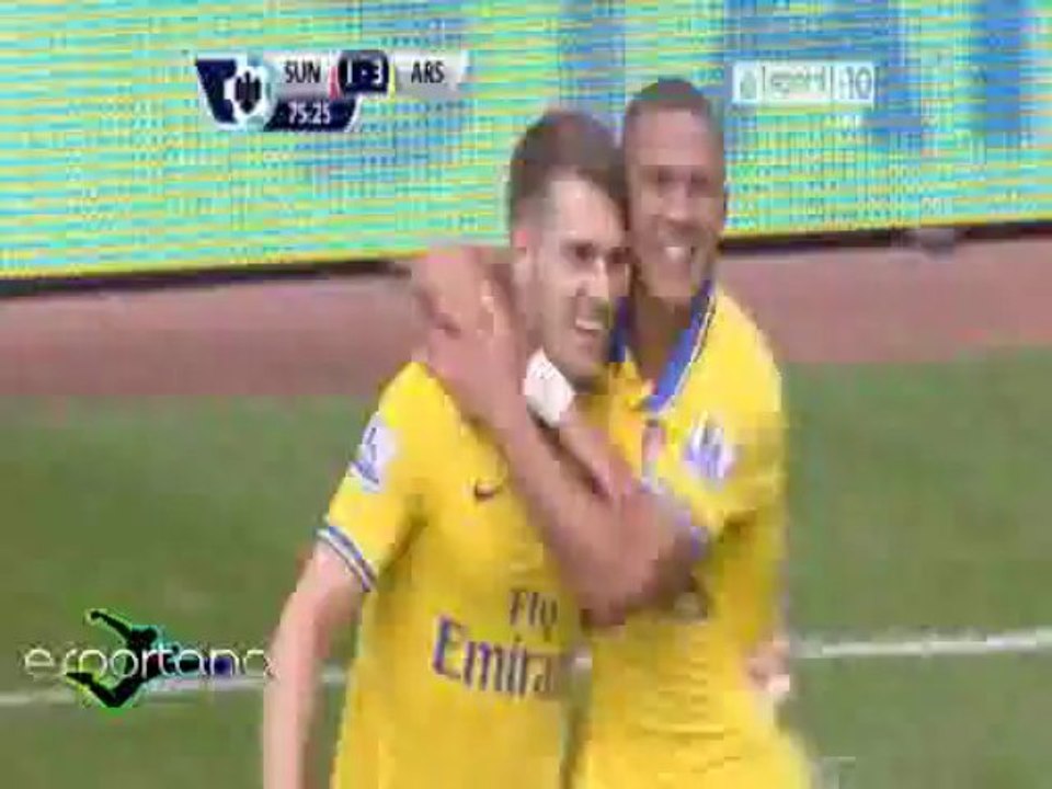 الهدف الثانى والثالث للارسنال فى سندرلاند