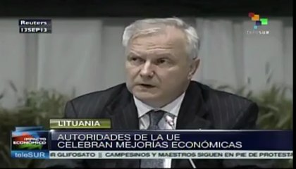 UE anuncia que economía regional está mejorando