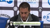 Conférence de presse CA Bastia - Dijon FCO (0-0) : Stéphane ROSSI (CAB) - Olivier DALL'OGLIO (DFCO) - 2013/2014