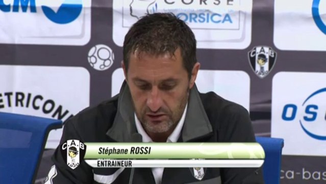 Conférence de presse CA Bastia - Dijon FCO (0-0) : Stéphane ROSSI (CAB) - Olivier DALL'OGLIO (DFCO) - 2013/2014