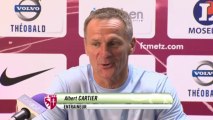 Conférence de presse FC Metz - Nîmes Olympique (2-2) : Albert CARTIER (FCM) - Victor ZVUNKA (NIMES) - 2013/2014