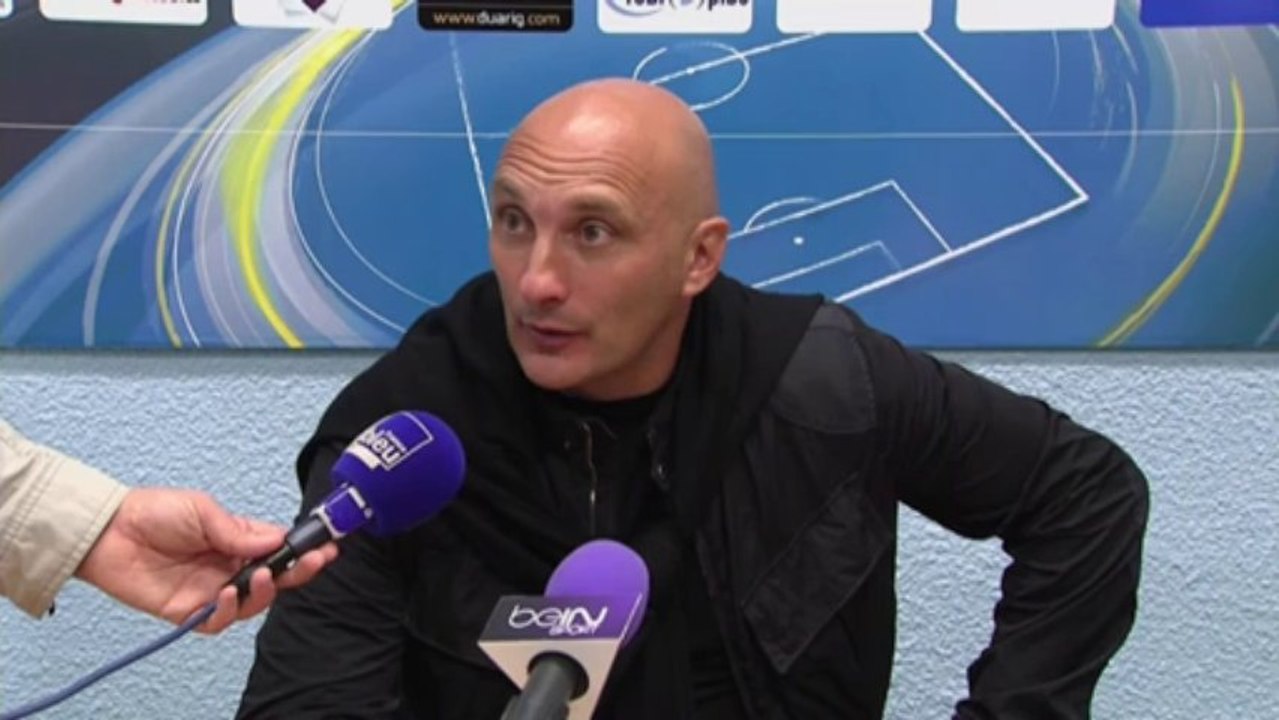 Conférence de presse Tours FC - FC Istres (2-2) : Olivier PANTALONI (TOURS) - José  PASQUALETTI (FCIOP) - 2013/2014