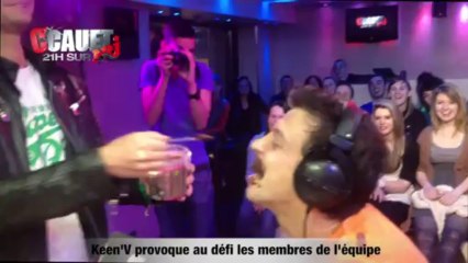 Keen'V provoque au défi les membres de l'équipe - C'Cauet sur NRJ