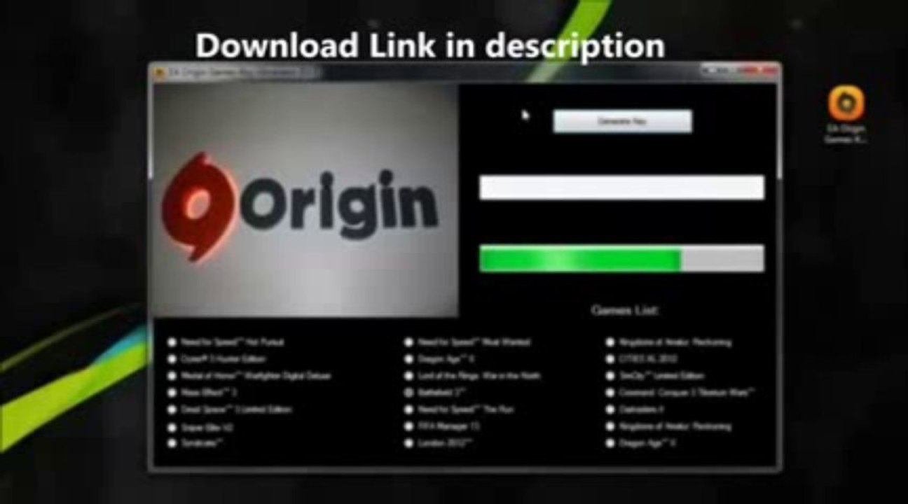 EA Origin All Games Keygen September 2013