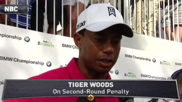 Tiger Woods Shoots 66, Talks Penalty