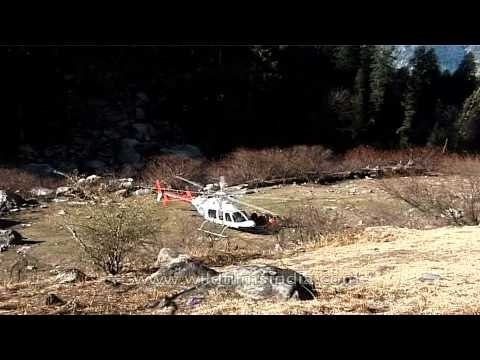 Heli-skiing chopper