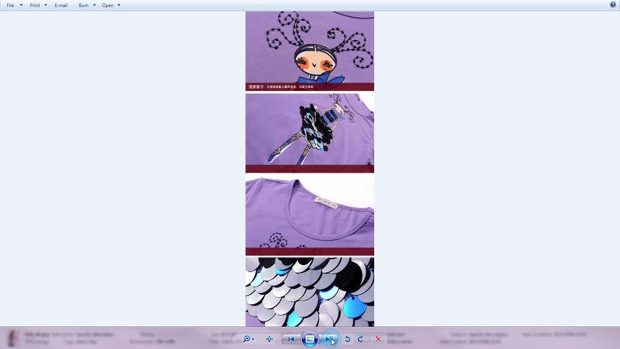 เสื้อยืดคอ v นำเข้า ฟรีไซส์ สีม่วง - พร้อมส่งQI029 ราคา670บาท